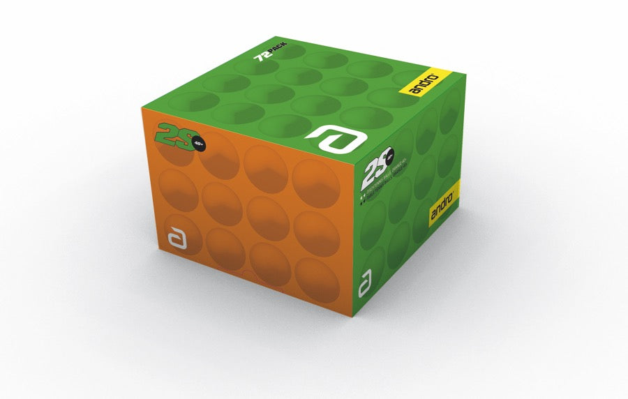 andro Trainingsball Poly 2S orange (72 Stk)