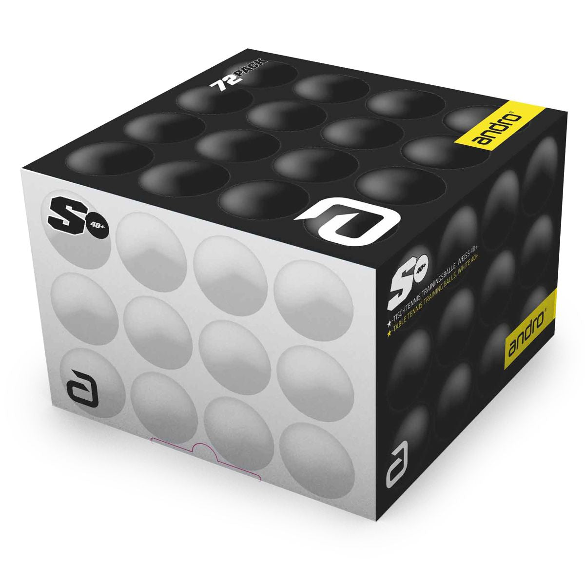 andro Trainingsball Poly S weiß (72 Stk)