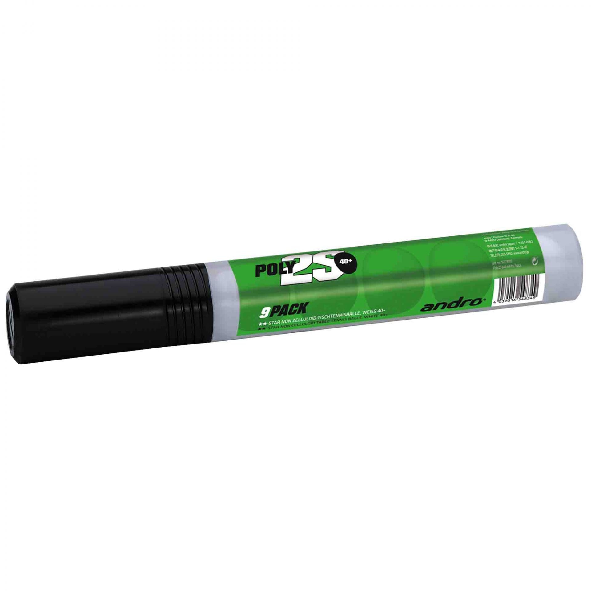 andro Trainingsball Poly 2S weiß (9 Stk)