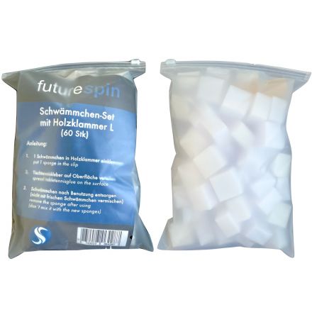 futurespin Schwämme + Klammer Set L