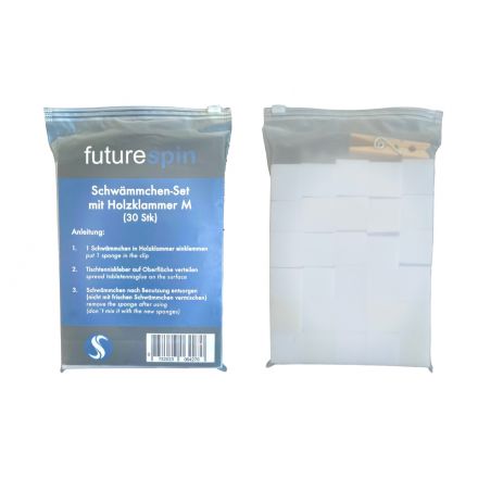 futurespin Schwämme + Klammer Set M
