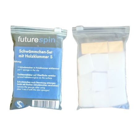 futurespin Schwämme + Klammer Set S