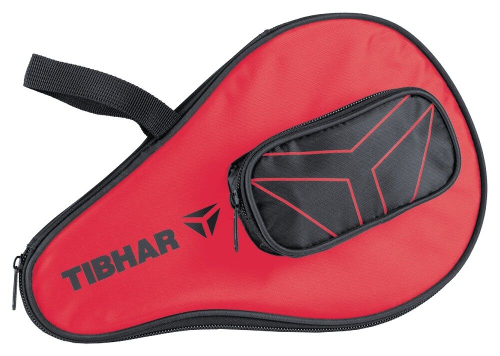 Tibhar Rundhülle mit Ballfach T-Logo rot