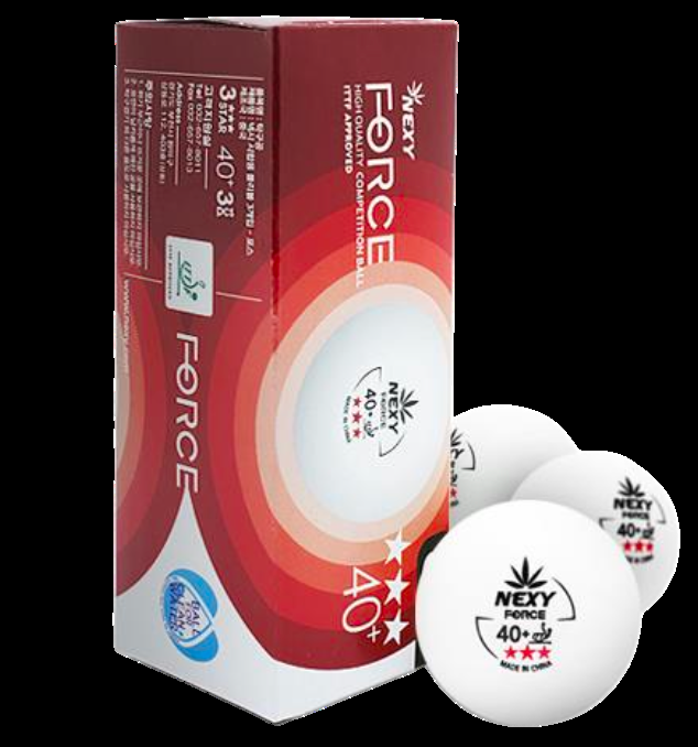 Nexy Ball 3-Stern Force weiß (3 Stk)