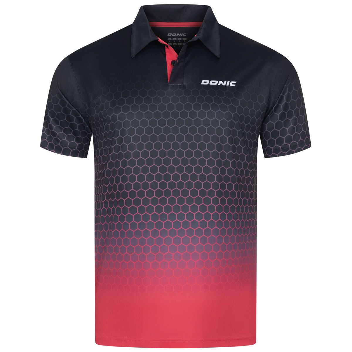 Donic Polo Shirt Spider black/red