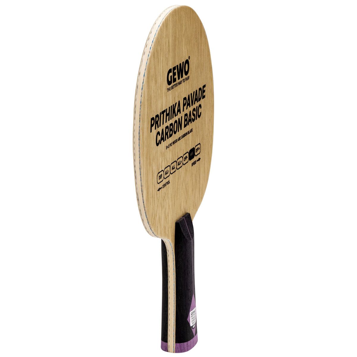 GEWO Holz Prithika Pavade Carbon Basic Griffseite