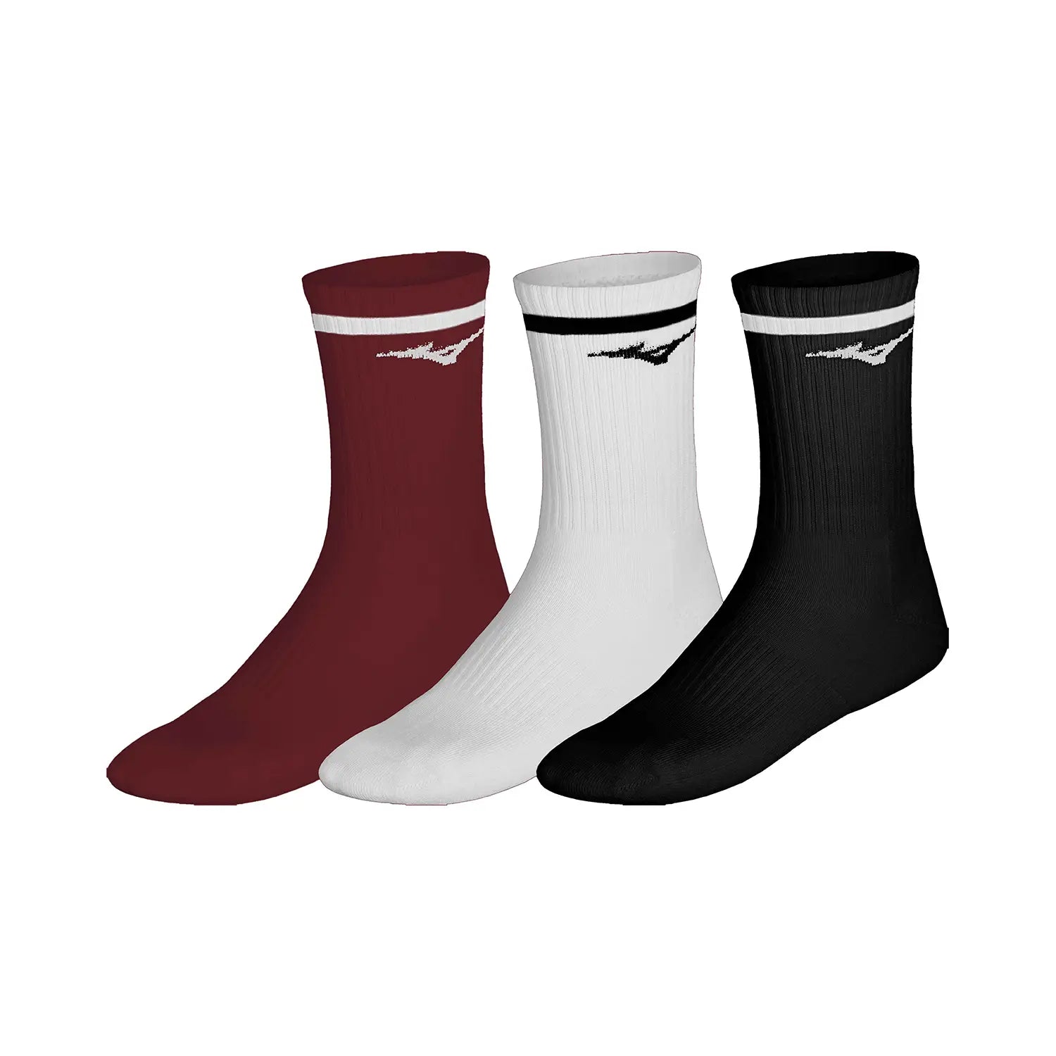 Mizuno Socken Training Line rot/schwarz/weiß