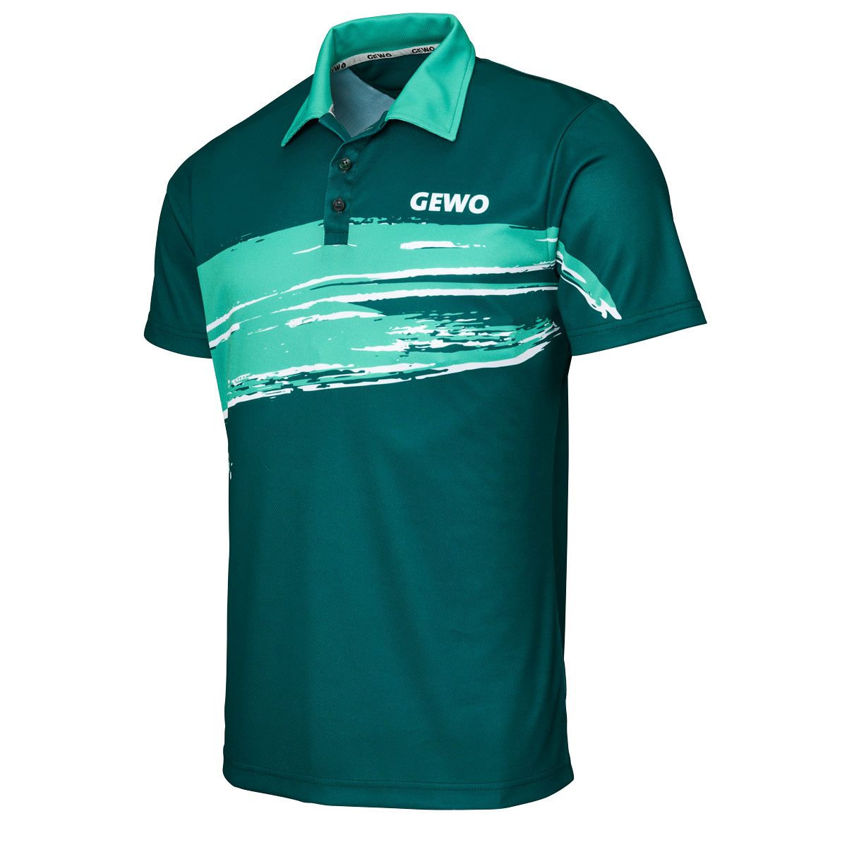 GEWO Poloshirt Marino grün – Detail