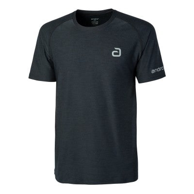 andro T-Shirt Melange Alpha black