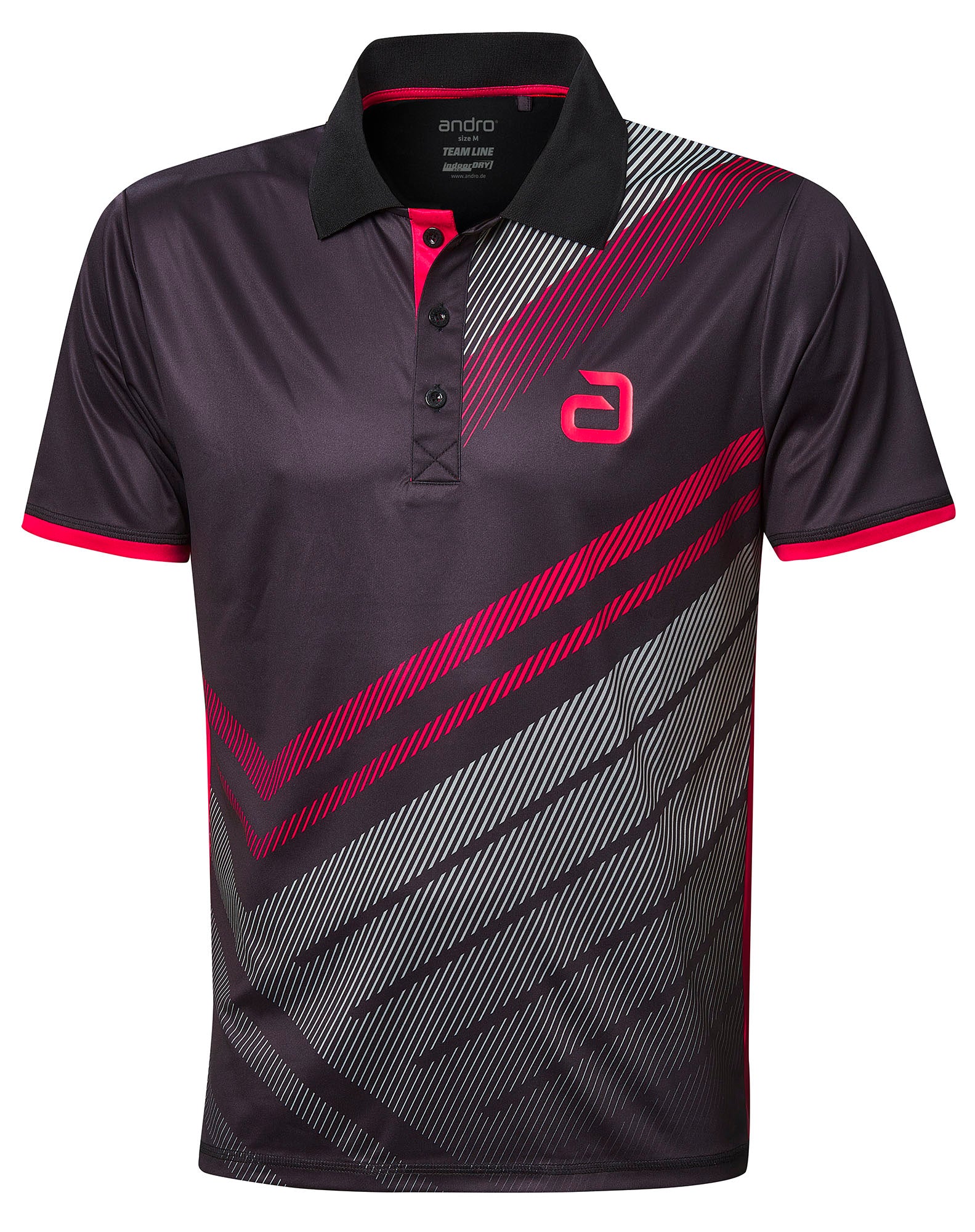 andro Shirt Liska schwarz/rot