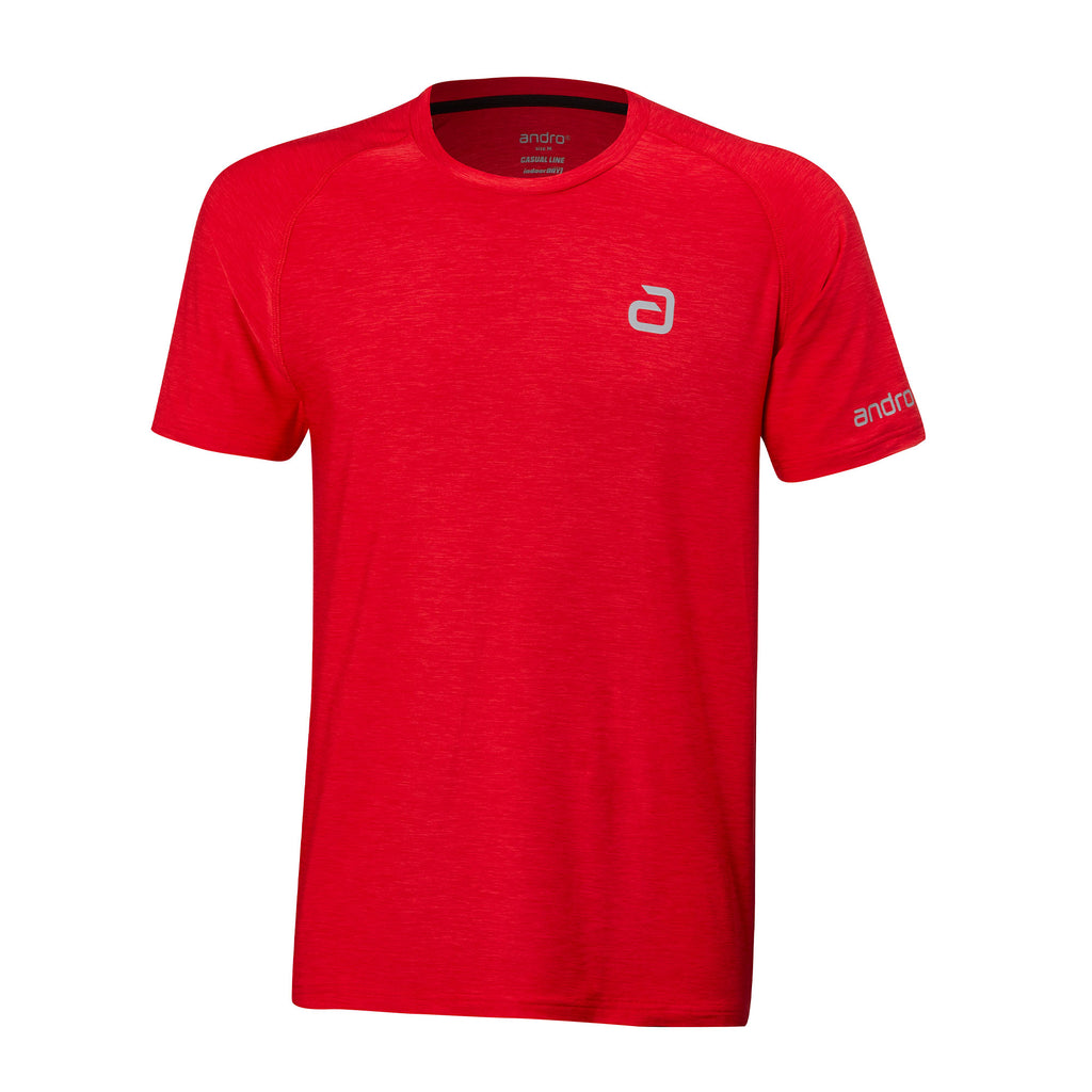 andro T-shirt Melange Alpha chili red