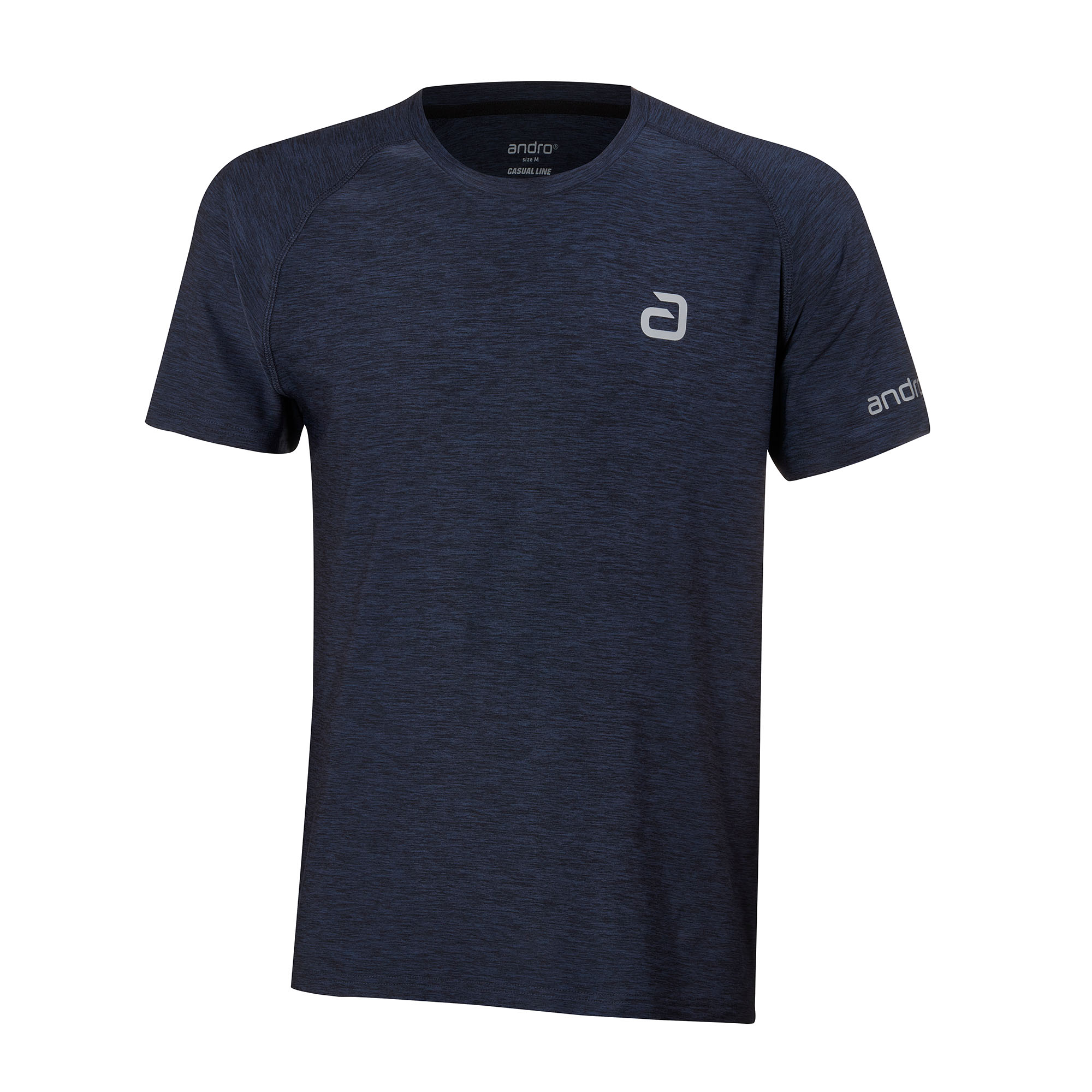 andro T-shirt Melange Alpha dark blue