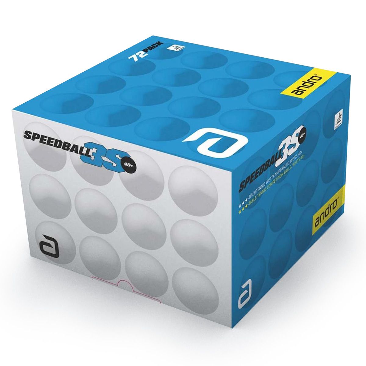 andro Speedball 3S weiß (72 Stk)