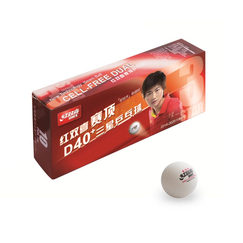 DHS 3-Star Dual ABS Ball White (120 pcs)
