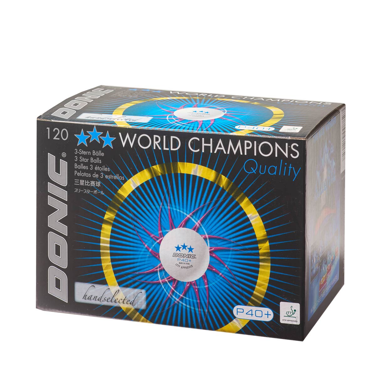 Donic Ball P40+ 3-Star (120 pcs)