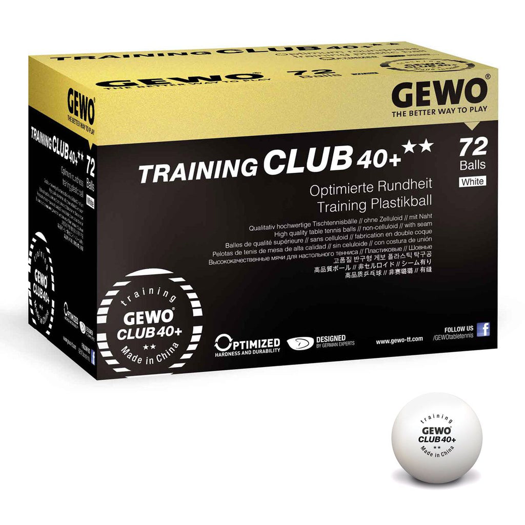Gewo Trainingsball Club 40+ weiß (72 Stk)