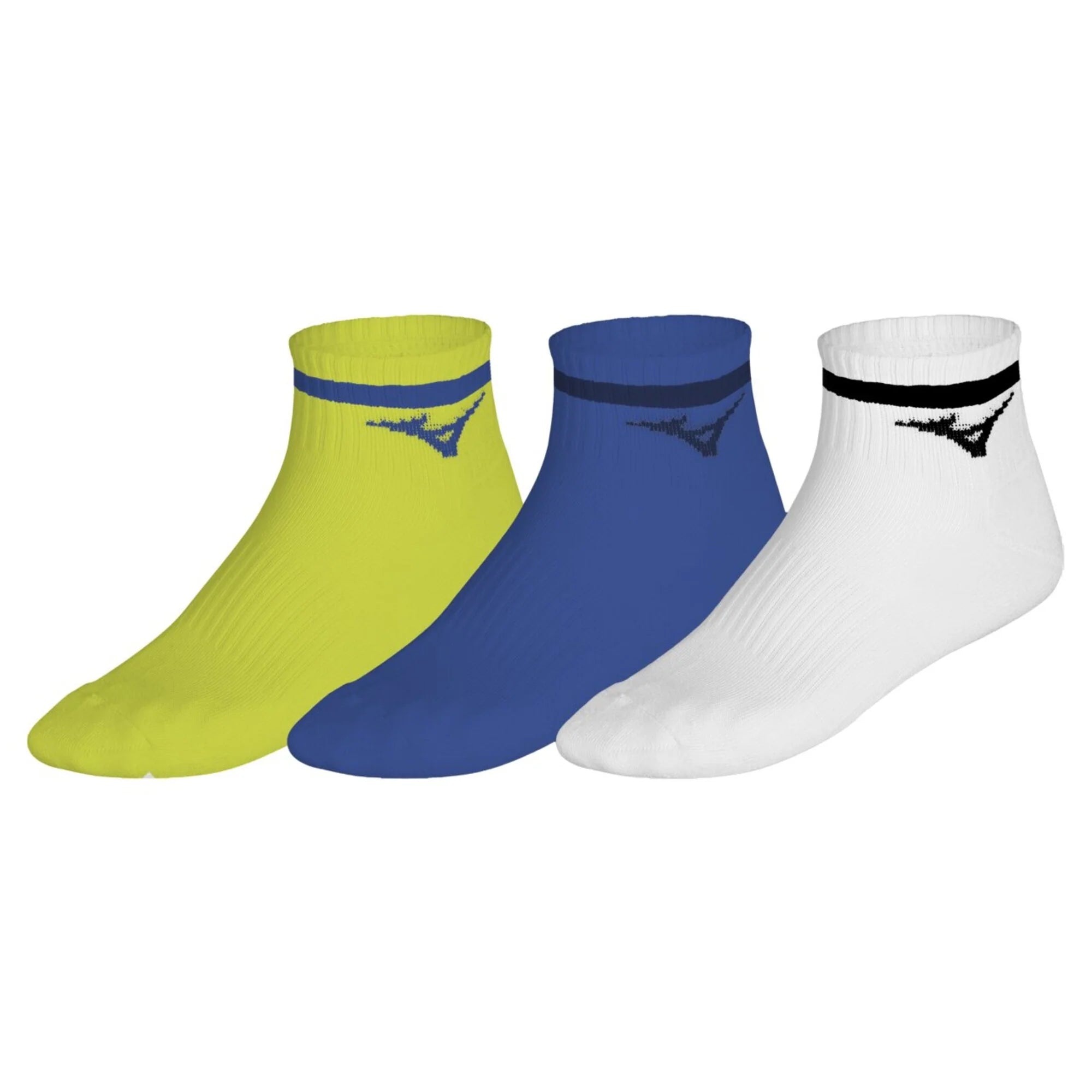 Mizuno Socken Training Mid Line gelb/blau/weiß