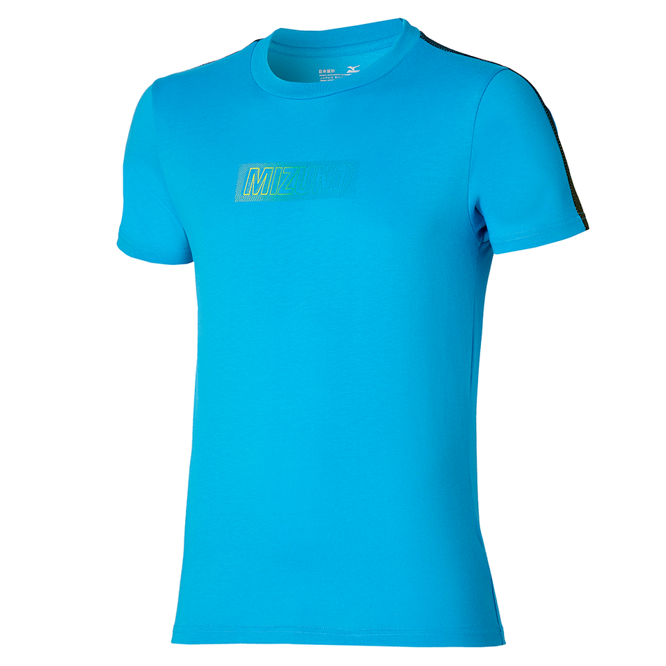 Mizuno Release Tape Tee hawaiian ocean