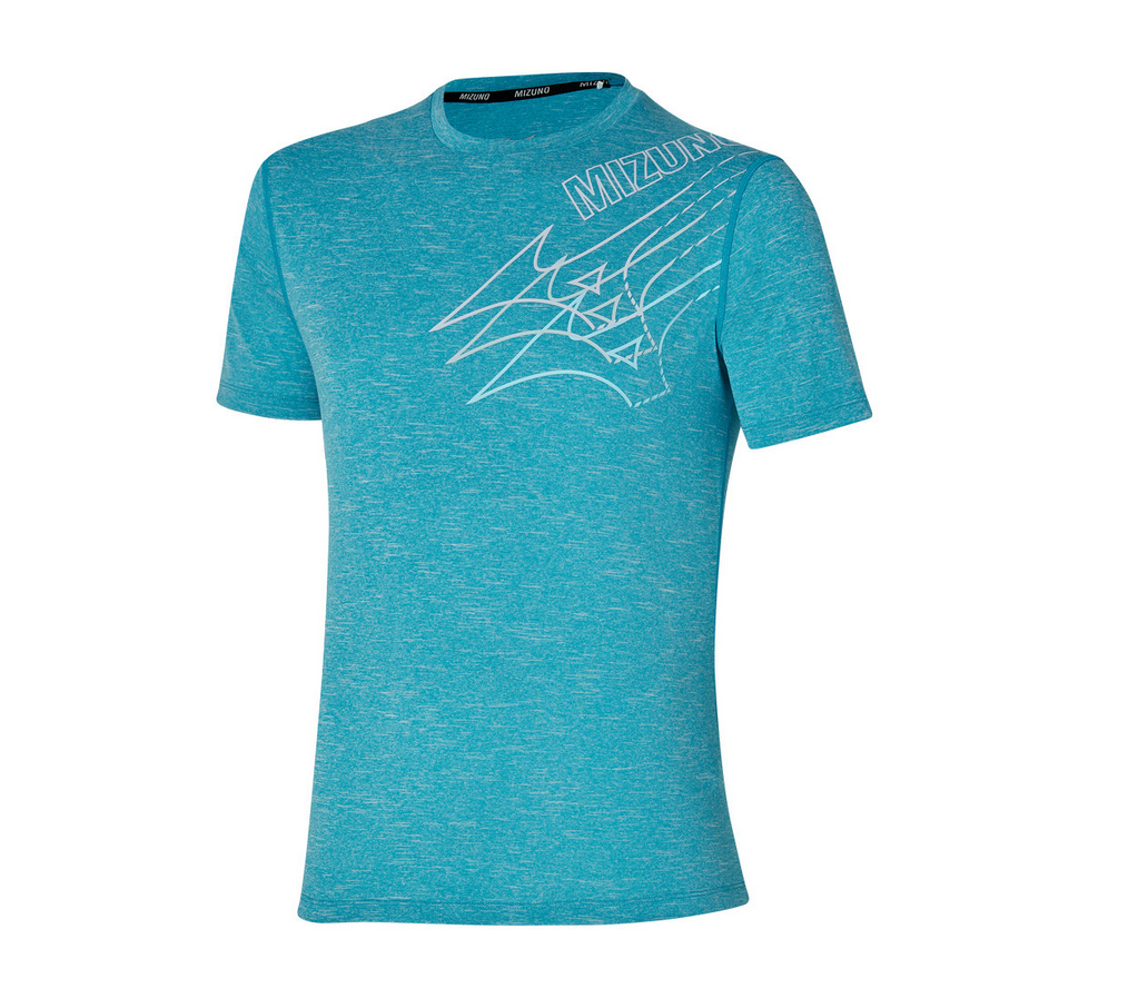 Mizuno Core Mizuno Tee Algiers Blue