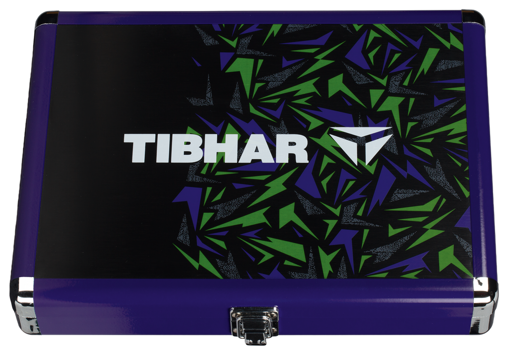 Tibhar Schlägerkoffer Alum Cube Spectra schwarz/violett