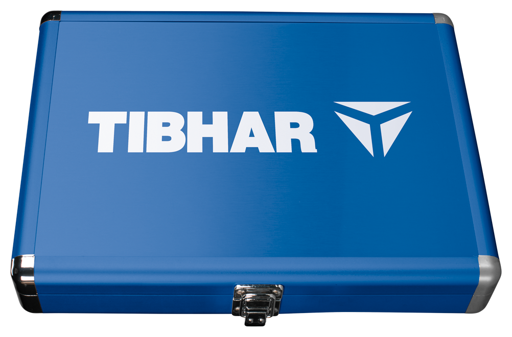 Tibhar Schlägerkoffer Alum Cube Premium II blau