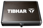 Tibhar Schlägerkoffer Alum Cube Premium II holzoptik