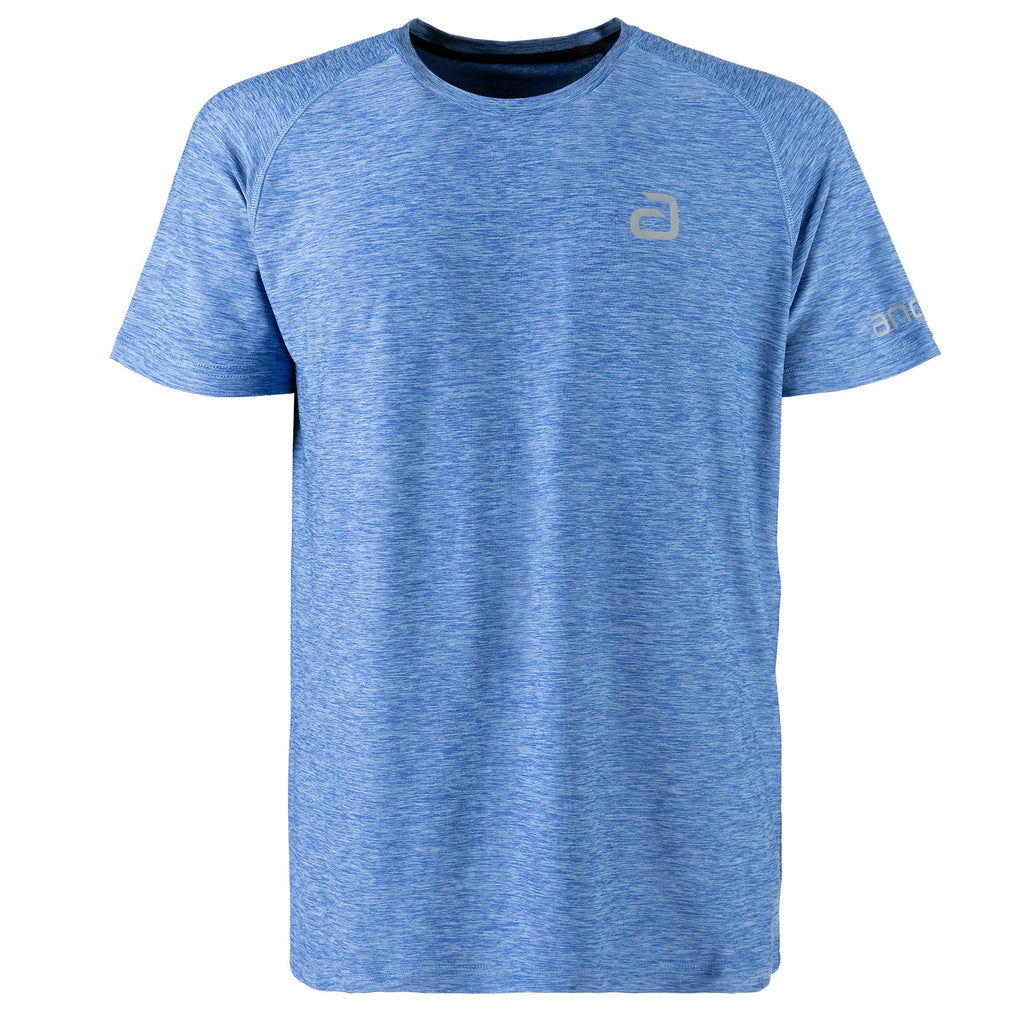 andro T-Shirt Melange Alpha jeansblau