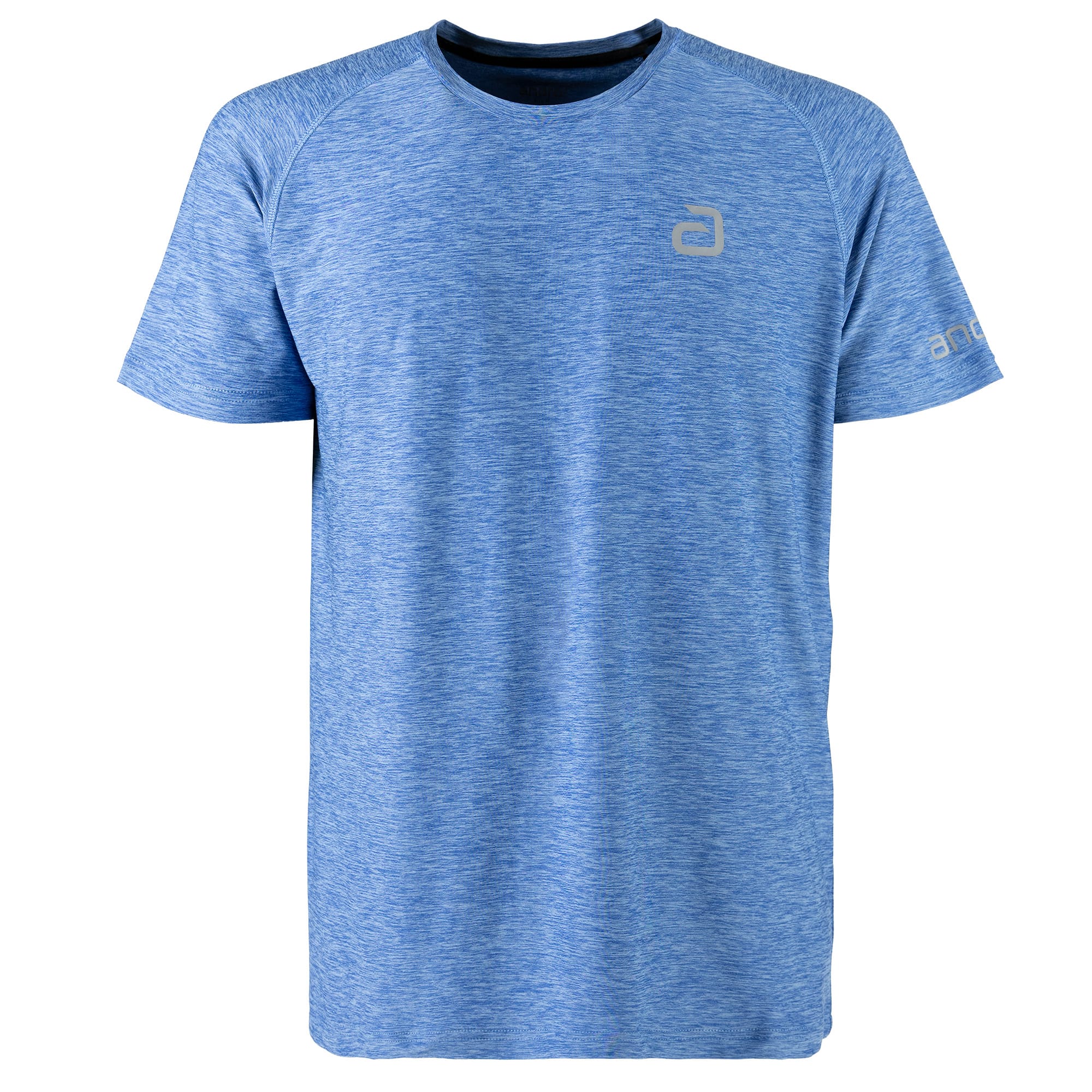 andro T-Shirt Melange Alpha jeans blue