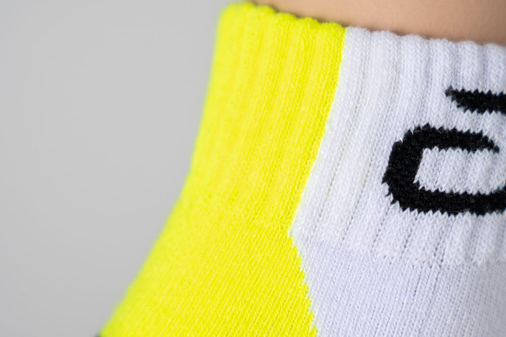 andro Socks Pace 2.0 white/neon yellow