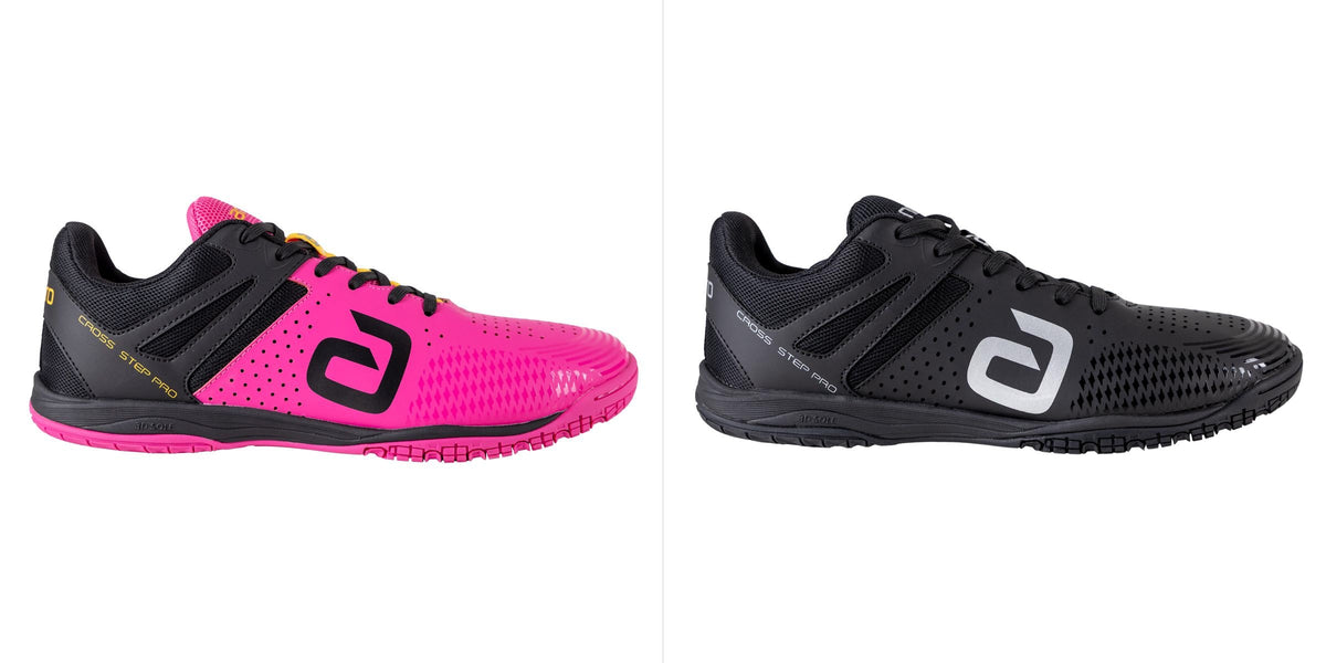 andro Schuh Cross Step Pro Farbübersicht pink/schwarz und schwarz/silber
