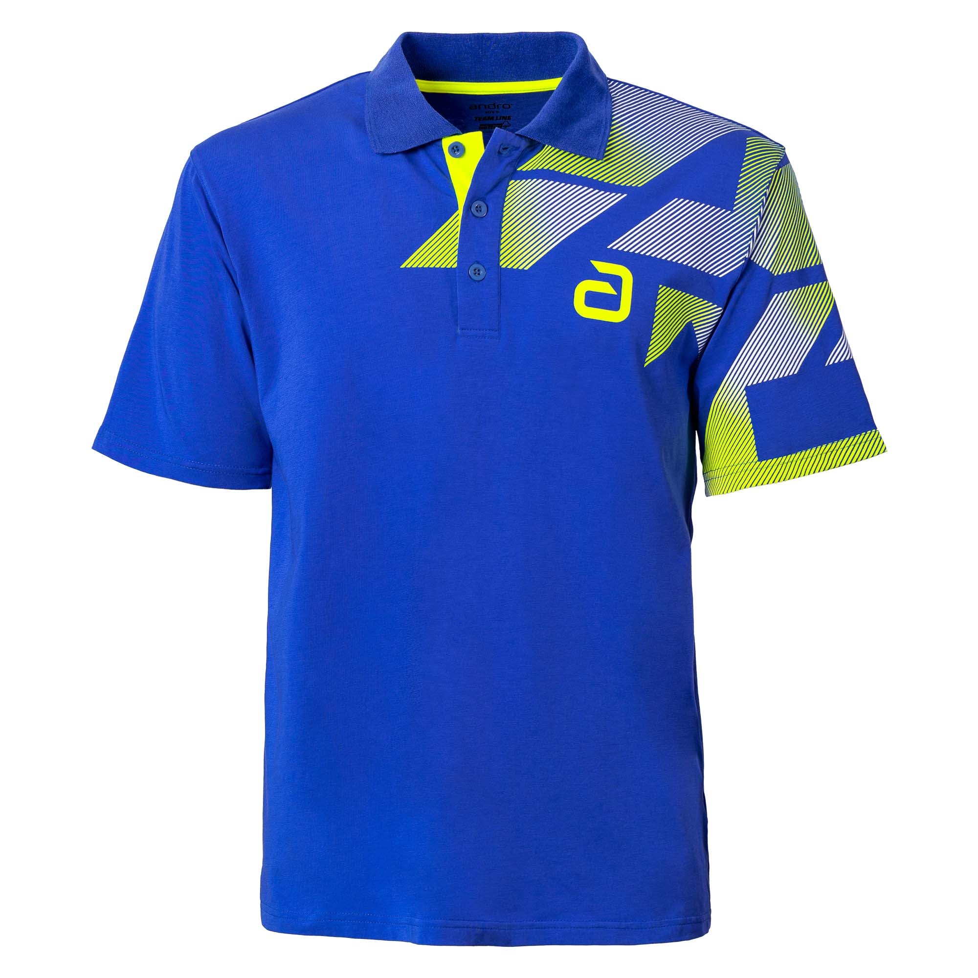 andro Shirt Benzon cotton blue/yellow