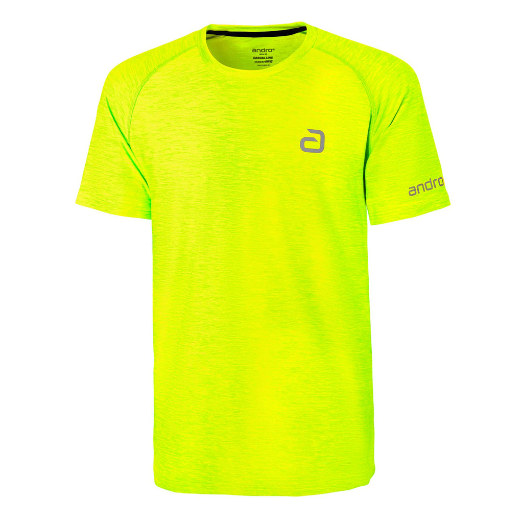 andro T-Shirt Melange Alpha neon yellow