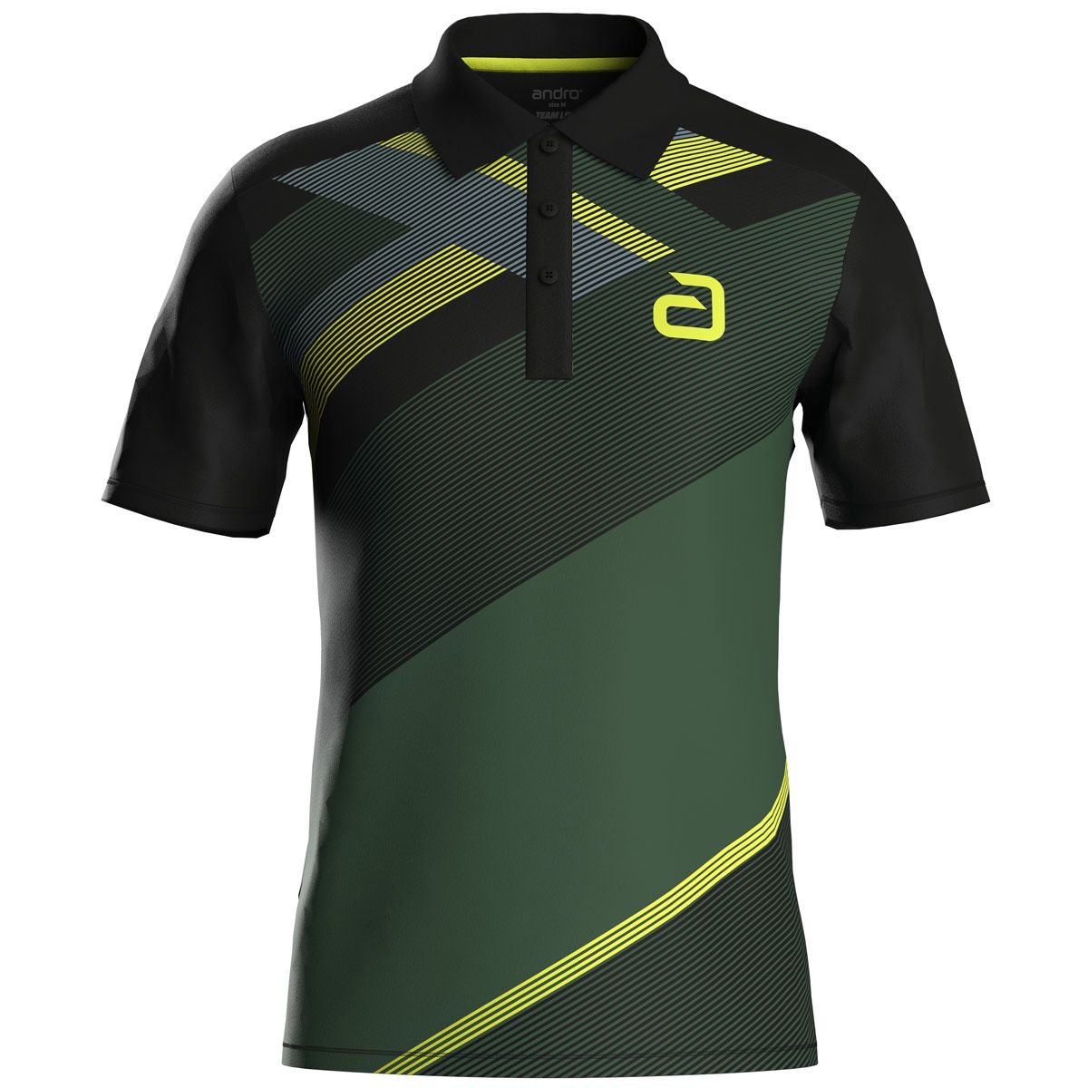 andro Shirt Ataxa black/yellow