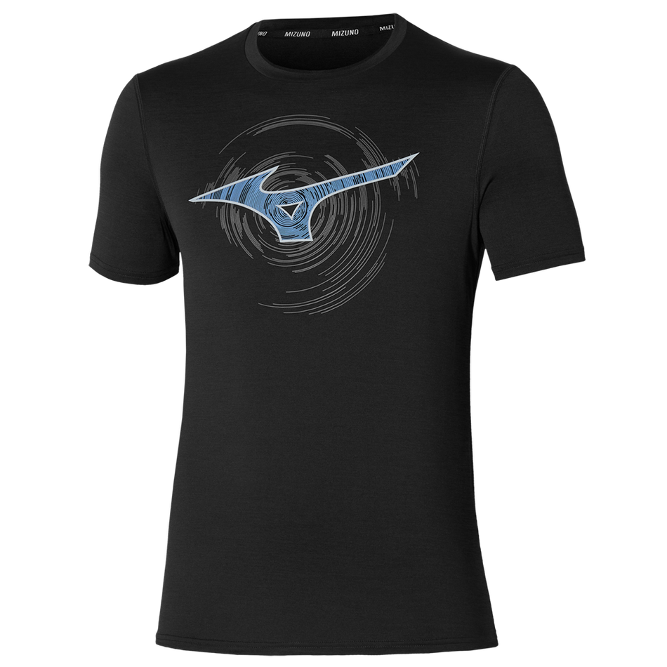 Mizuno Core RB Tee black/blue logo