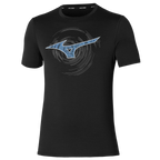 Mizuno Core RB Tee black/blue logo