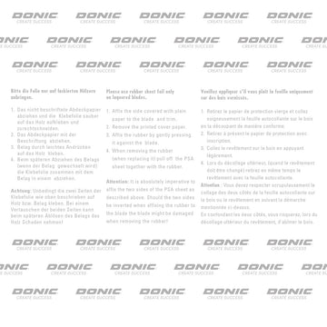 Donic Table Tennis Rubber Adhesive Film