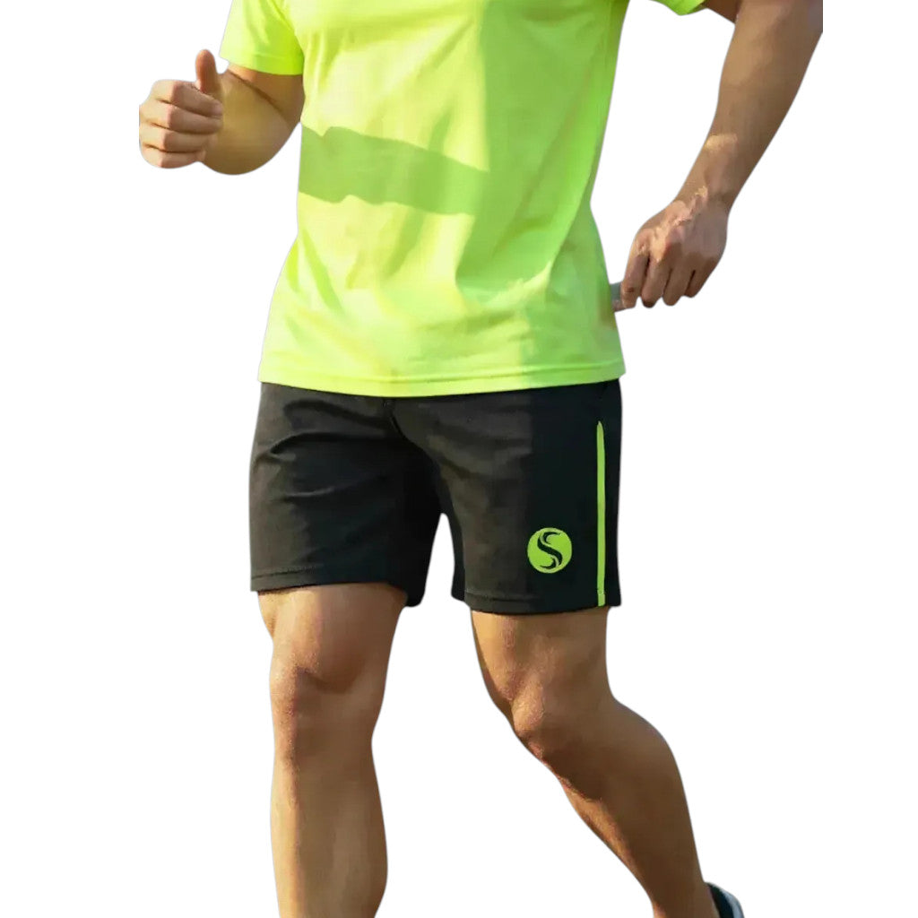 futurespin Shorts Evolution schwarz/neongelb