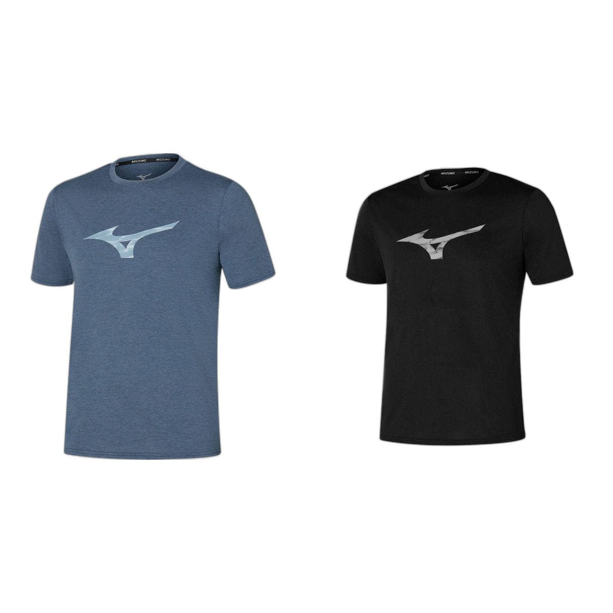 Mizuno T-Shirt Core RB Tee Farbübersicht indigo blue schwarz