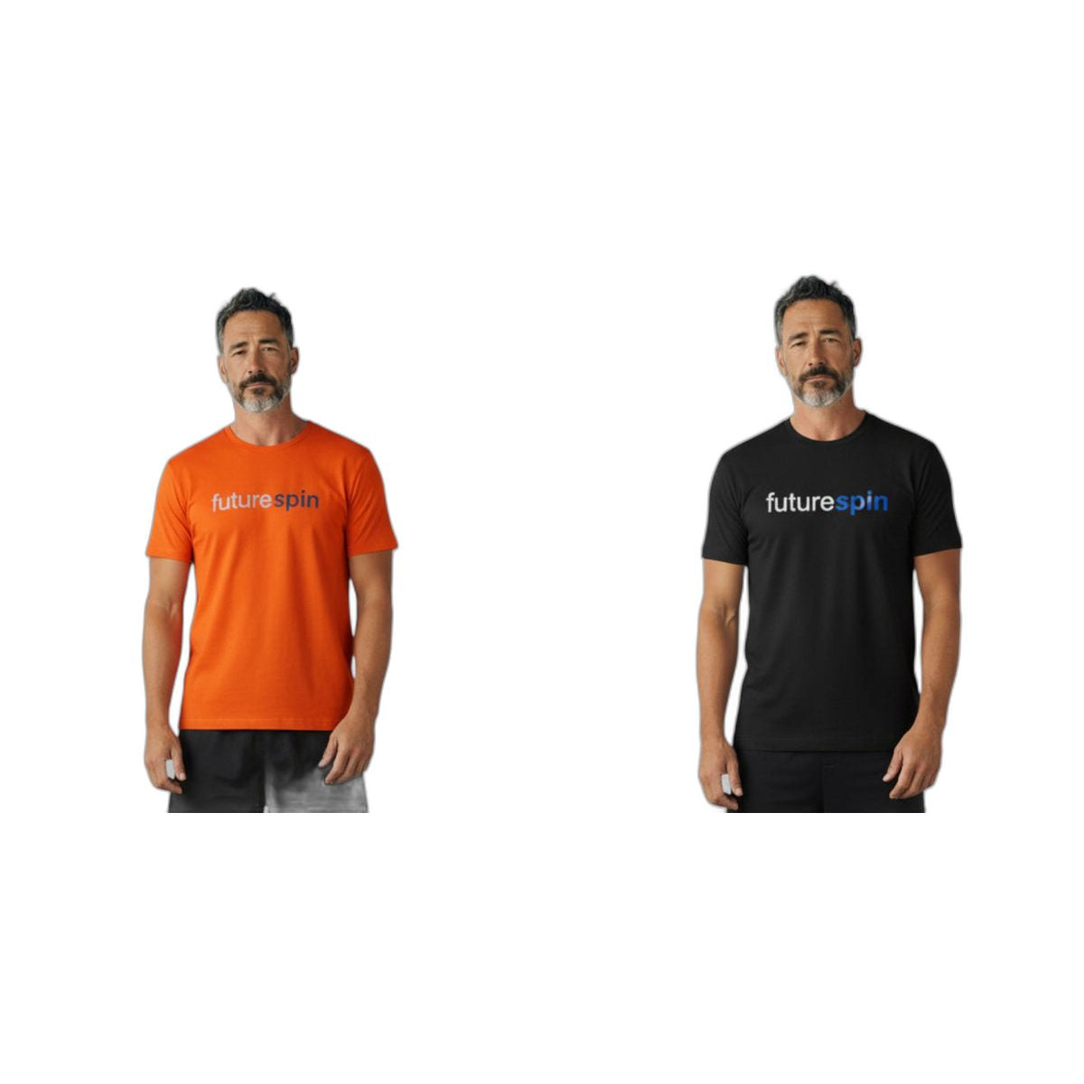 futurespin Promoshirt mit Druck "RSV Frickenhausen" Farbübersicht orange schwarz