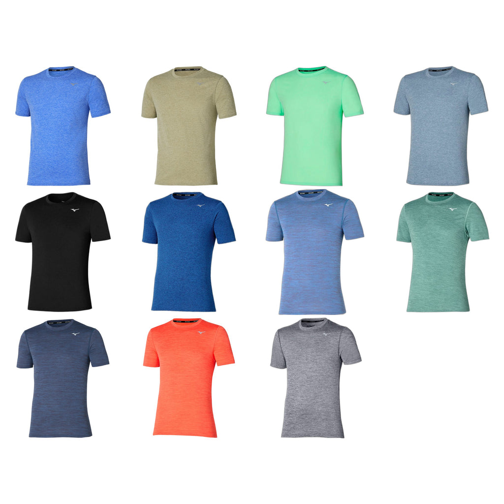 Mizuno Impulse Core Tee Farbübersicht dazzling blue elm neomint citadel schwarz reflexblue parisian blue mineral blue estate blue nasturtium magnet