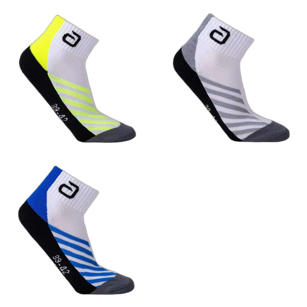 andro Socken Pace 2.0 Farbübersicht weiß/neongelb weiß/grau weiß/blau
