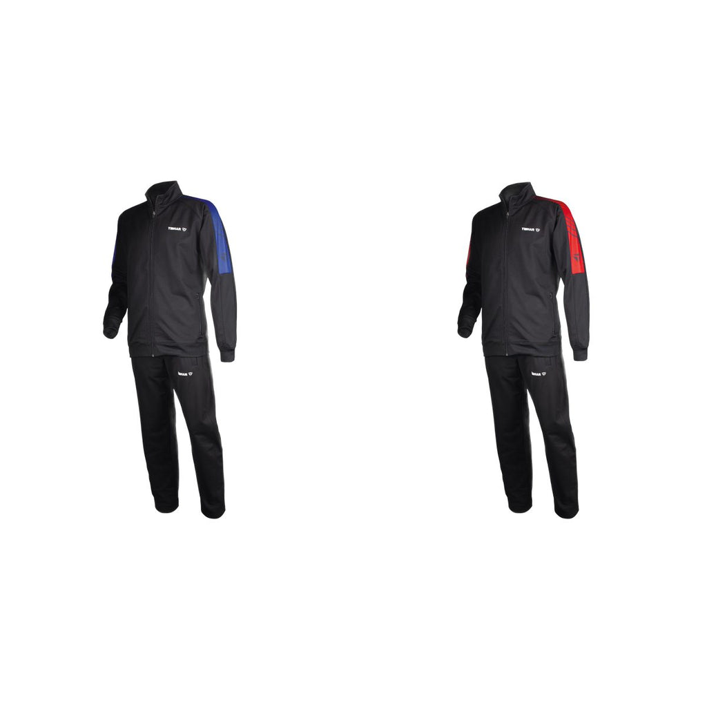 Tibhar Trainingsanzug Domino Farbübersicht schwarz/blau schwarz/rot