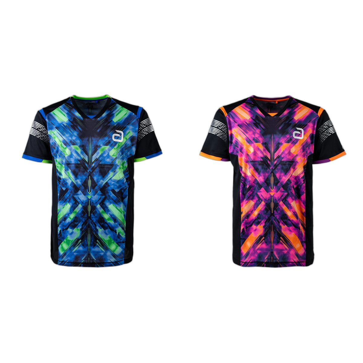 andro Shirt Irazu Farbübersicht forest blue hot fire pink