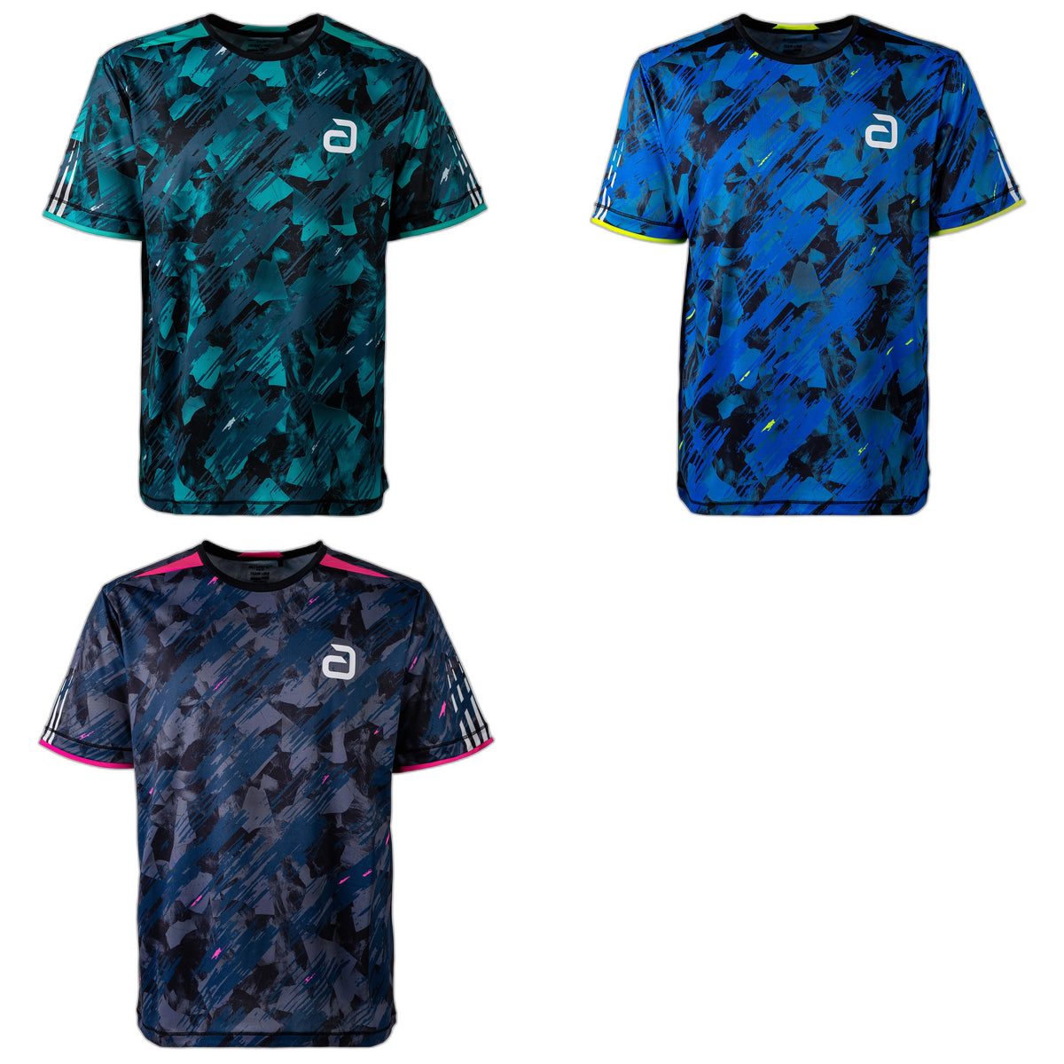 andro Shirt Tatio Farbübersicht grün/schwarz blau/gelb schwarz/pink
