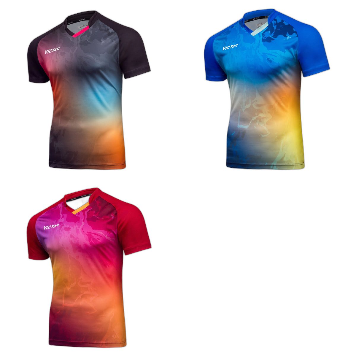 Victas V-Shirt 234 Farbübersicht schwarz blau rot