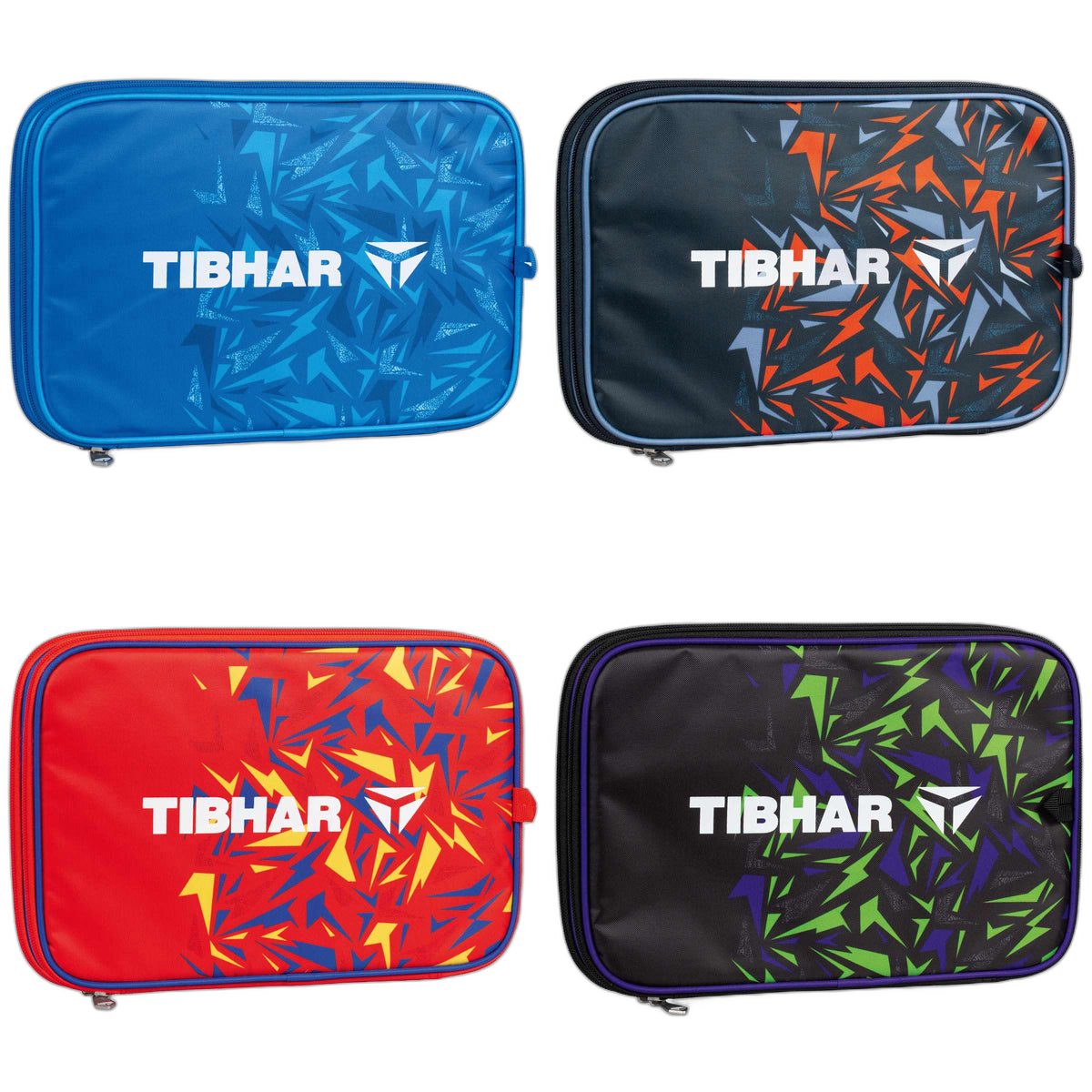 Tibhar Doppelhülle Spectra Farbübersicht blau marine/orange rot/blau schwarz/grün