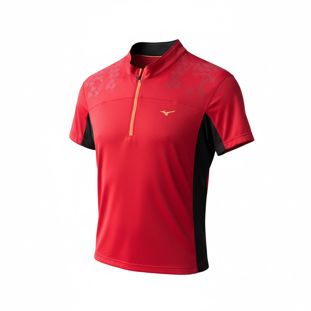 Mizuno DryLite Hex Tee red