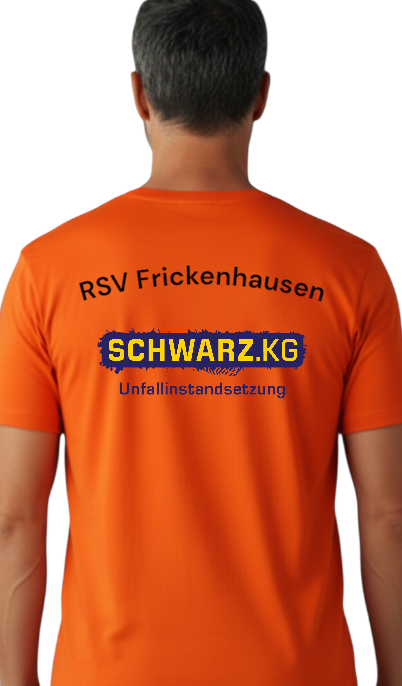 futurespin Promoshirt orange mit Druck "RSV Frickenhausen"