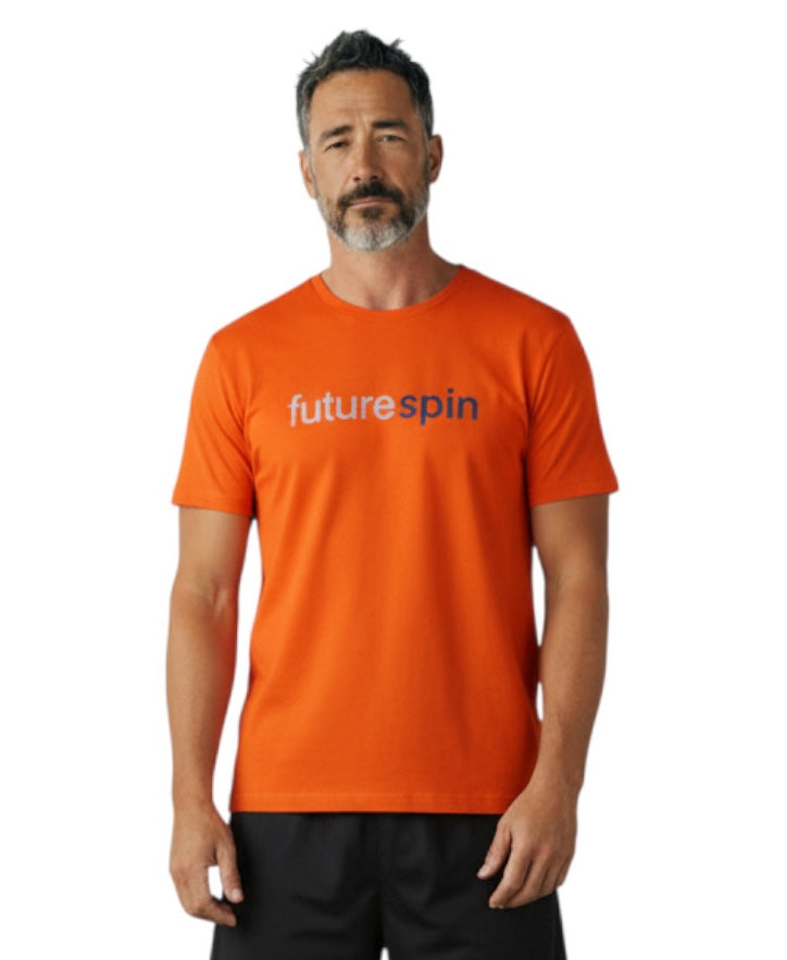 futurespin promo shirt orange with "RSV Frickenhausen" print