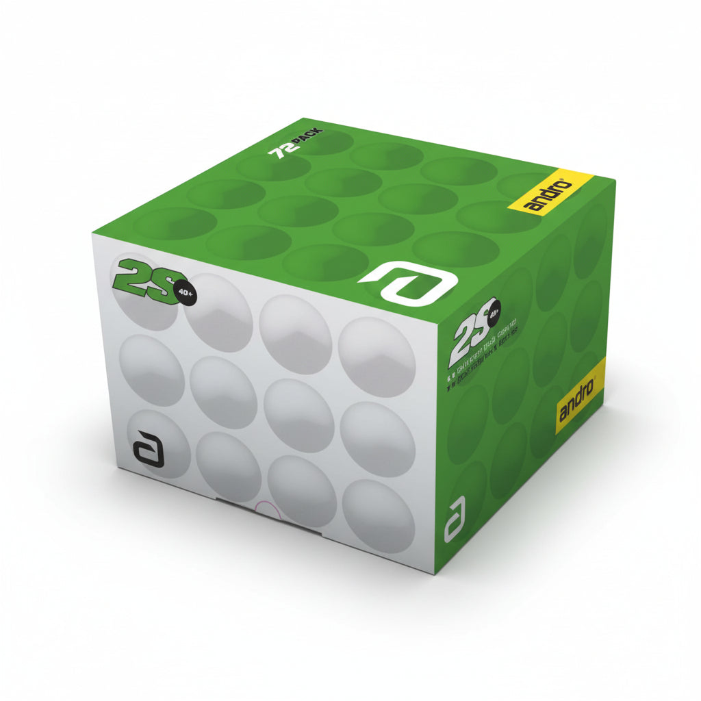 andro Trainingsball Poly 2S weiß (72 Stk)